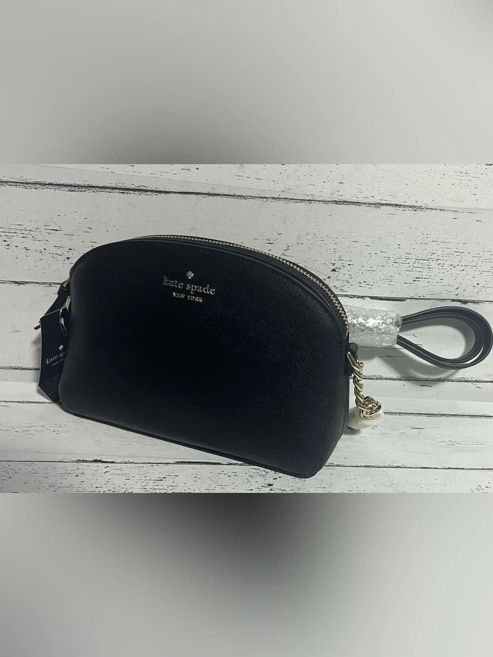 Kate Spade Hilli Cameron Black Saffiano Leather Crossbody Bag K5994 NWT